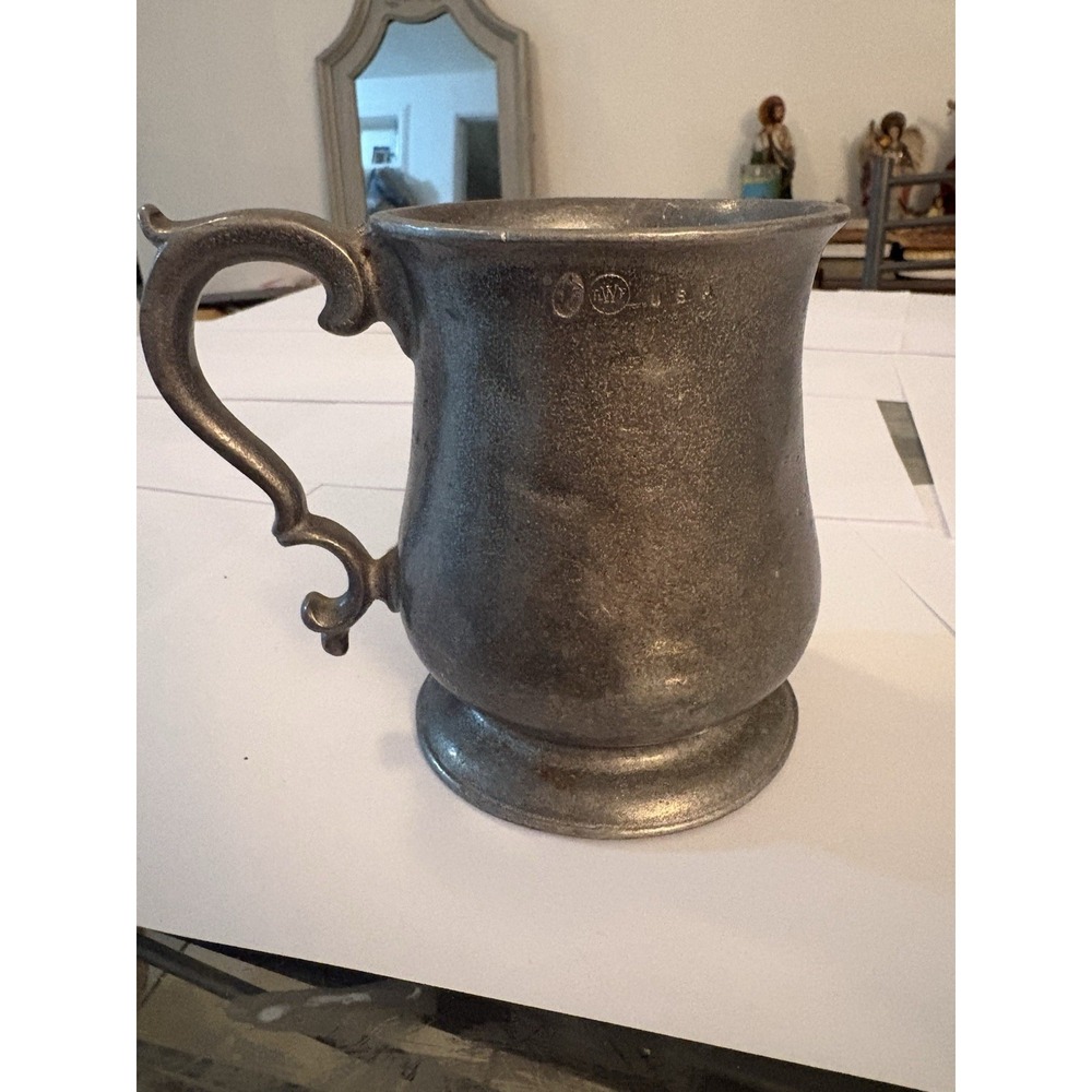 Vintage Wilton Armetale Pewter Tankard Mug Stein RWP USA Colonial Style